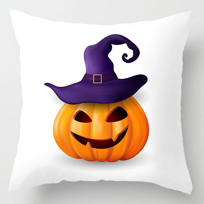 Nový Halloweenský povlak na polštář s dýní Domácí dekorace Povlak na polštář