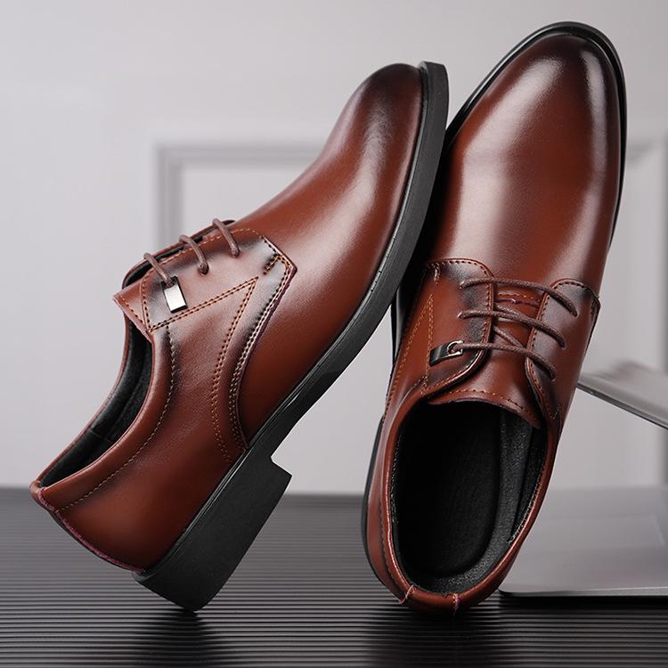 Herren Leder Business- & Hochzeitsschuhe: Größen 35-49, Rutschfest