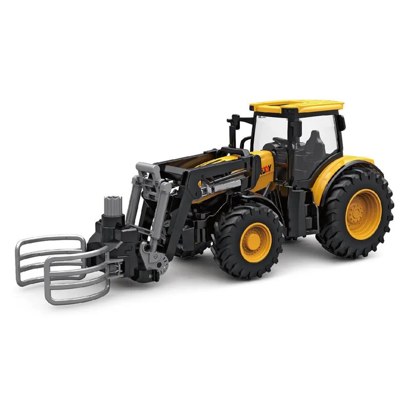 Scene Simulation Farmer Truck Toys for Boys 1/24 Inertia Farmer's Combined Soil Preparation Vehicle For Kids Toy Children's Days