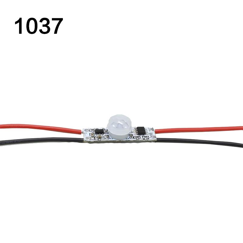 JUCAI PIR Motion Sensor Switch 5V/12V/24V DC Movement Detector 30s Delay 3-8m Sensing Range 25W Load Customized Automatic Timer
