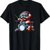 Cooles Bolonka-Trommler-Design mit Brille und Schlagzeug T-Shirt