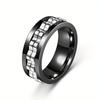 1pc Stress-Relieving Anti-anxiety Gear Ring For Men, Rotatable Men's Ring