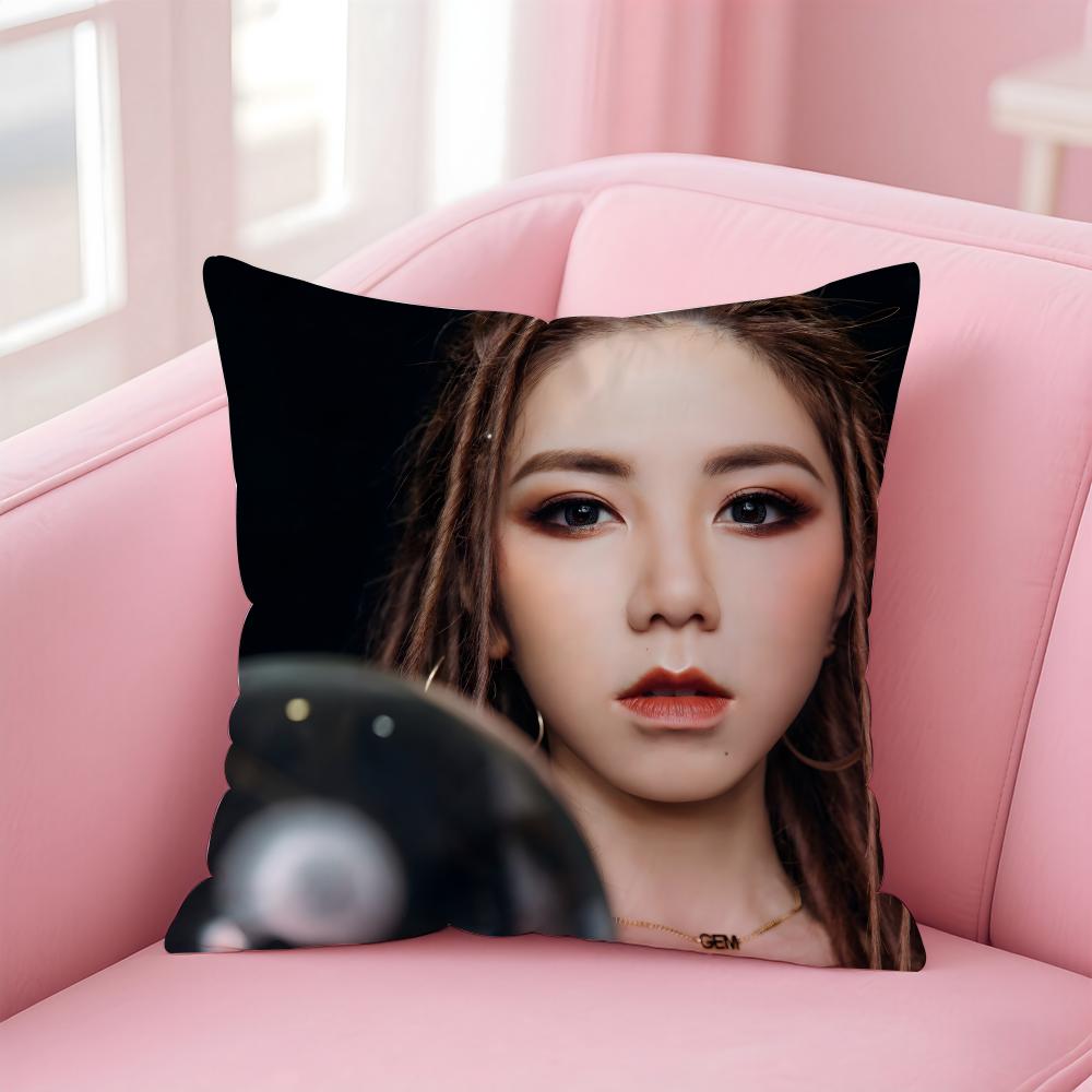 Popular fashion Chinese singer GGEM Cushion Cover Pillowcase Short Plush Invisible zipper Room Sofa Cushion Cover