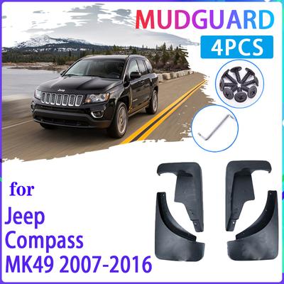 Garde-boue de voiture pour Jeep Compass 2007 ~ 2016 MK49 2008 2009 2010 2012 2015, garde-boue, garde-boue, Auto