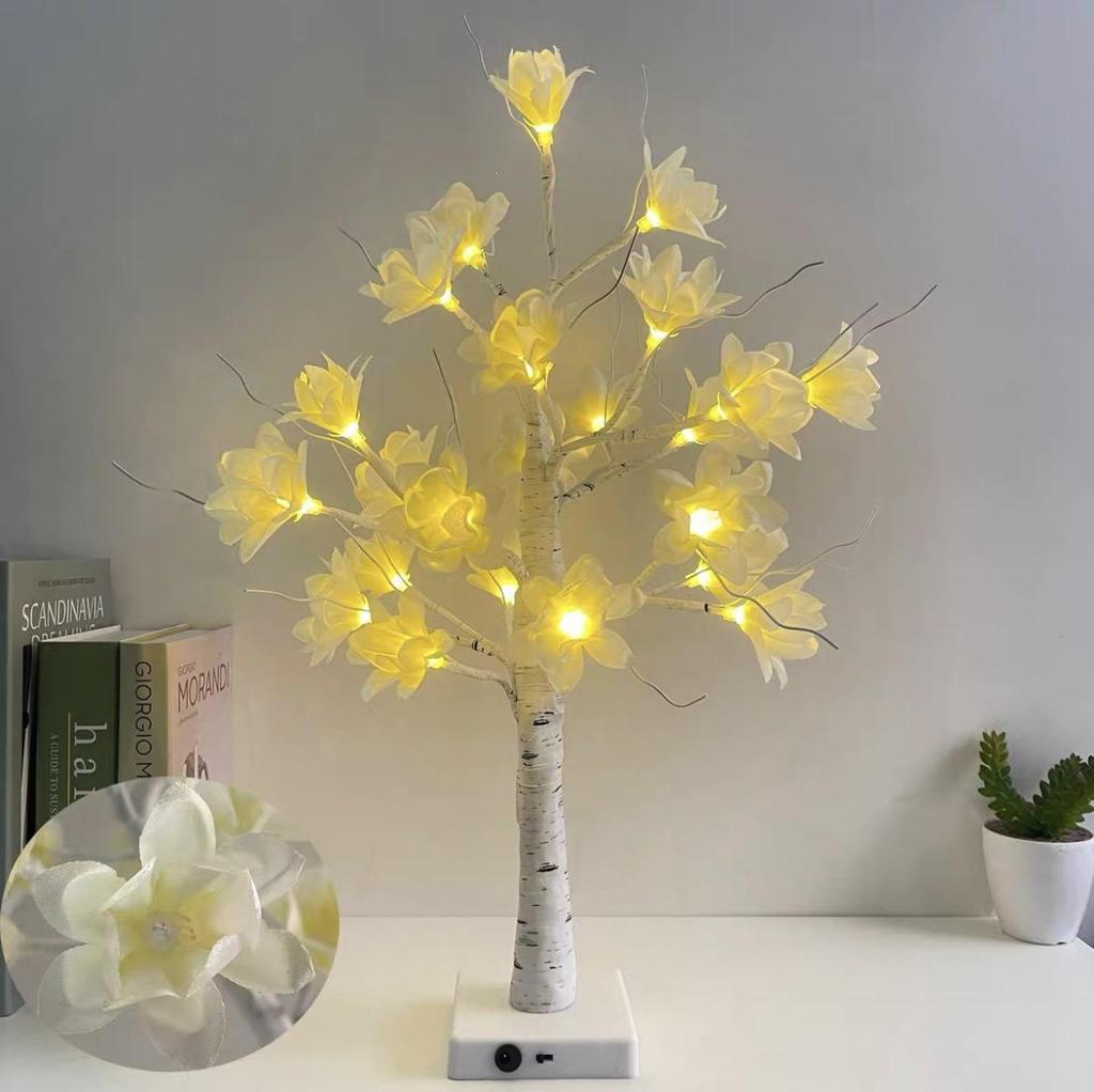 LED Christmas Birch Tree Lights - Home Decor for Living Room, Bedroom, and More
