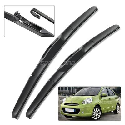 For Nissan Micra March K13 2010-2015 2011 2012 2013 2014 Wiper Front Wiper Blades Windshield Windscreen Window Brush 21"+14"