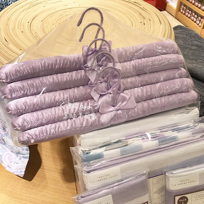 Вешалка для взрослых атласная бесшовная нескользящая однотонная фото магазин одежды губчатая ткань любой изгиб домашний шкаф для хранения 5pcs 2670₽