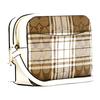 Coach Camera 18 Checkered Pattern Canvas Crossbody Bag Small Women bags Brown White C0038-IMLOT