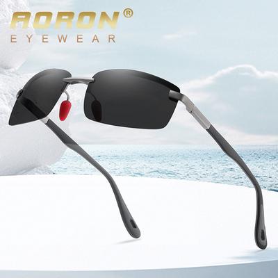 Gafas de sol polarizadas con marco de metal para exteriores, modernas, antideslumbrantes, UV400, para conducir, para hombres, regalos