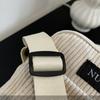Women Corduroy Shoulder Bags Striped Cloth Fabric Handbags Casual Zip Tote Canvas Crossbody Bag Cute Shopping Bag for Ladies