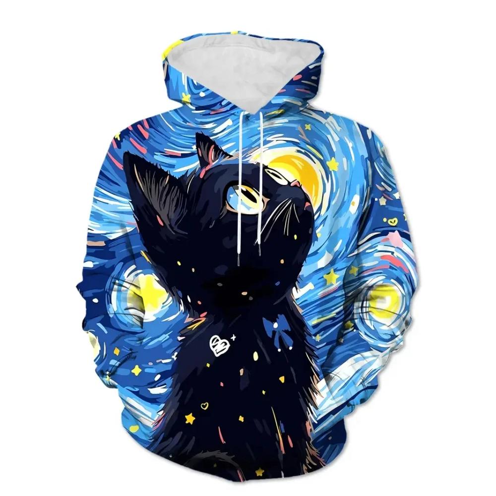 Men's Animal Print Versatile Comfort Sweatshirt Casual Simple Hoodies Sweatshirts Men’s