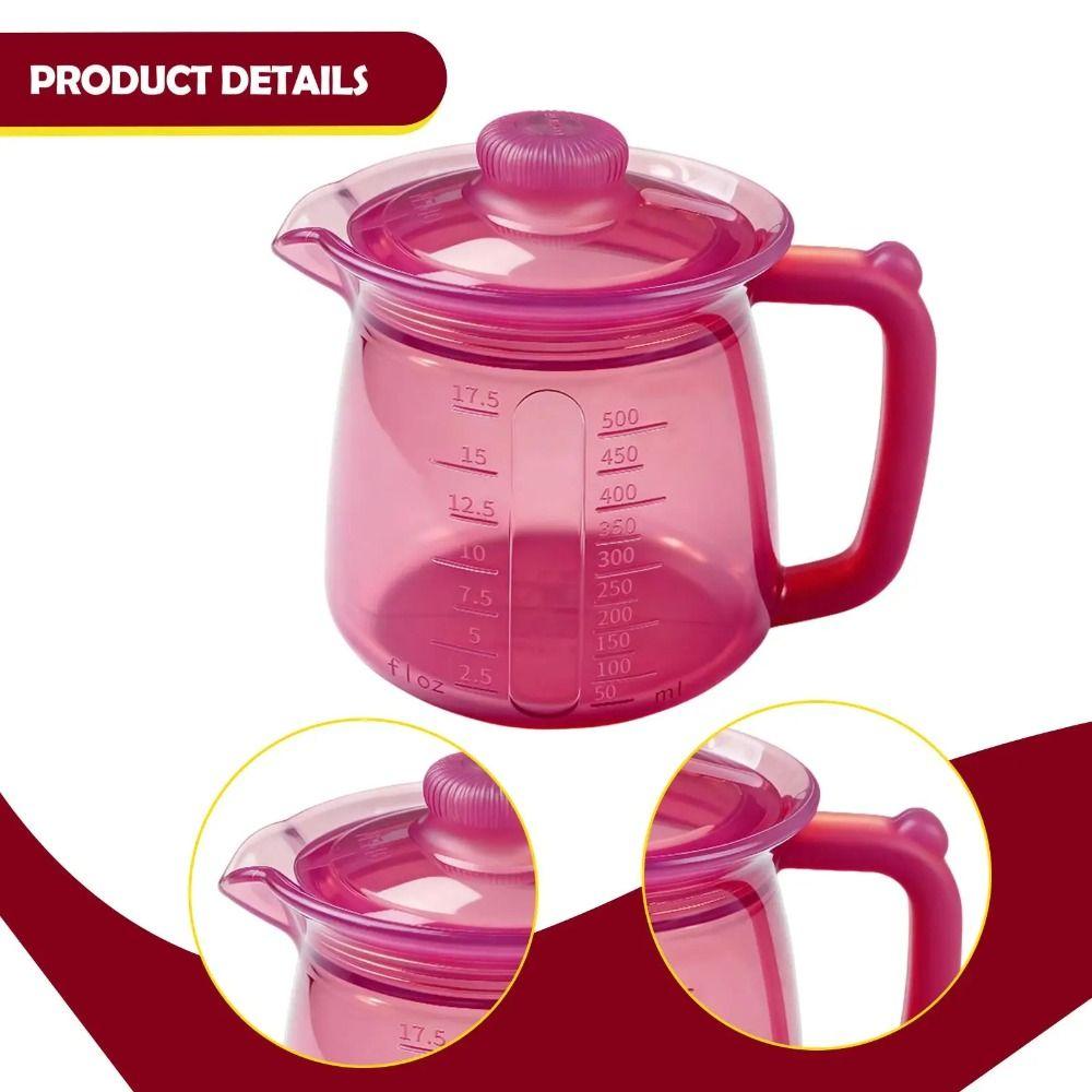 Leakproof Silicone Teapot 500ml Capacity Milk Jug Multipurpose Coffee Carafe  Juice Serving
