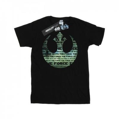 Mens Rogue One IÂ´m One With The Force Alliance Emblem Green T-Shirt