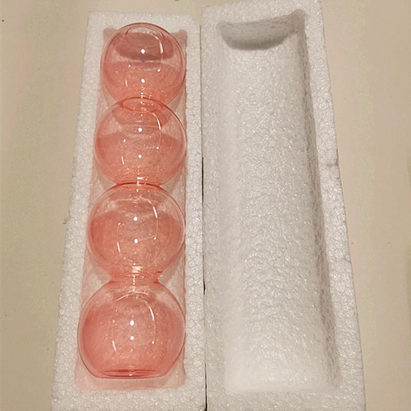 Spherical Spanish Bubble Glass Flower Vase - Transparent, Simple, Decorative Ornament for Home