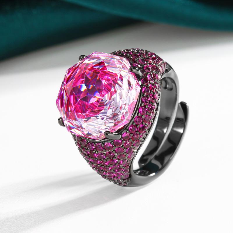 Luxury Zirconia Rings for Women 2025 New Fashion Ring Ladys Wedding Party Jewelry Accessories