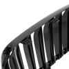 BMW 7 G11 G12 2015- Gitter zwischen den Scheinwerfern (Nieren) linkes + rechtes Set SCHWARZ GLÄNZEND DOPPELSTREIFEN