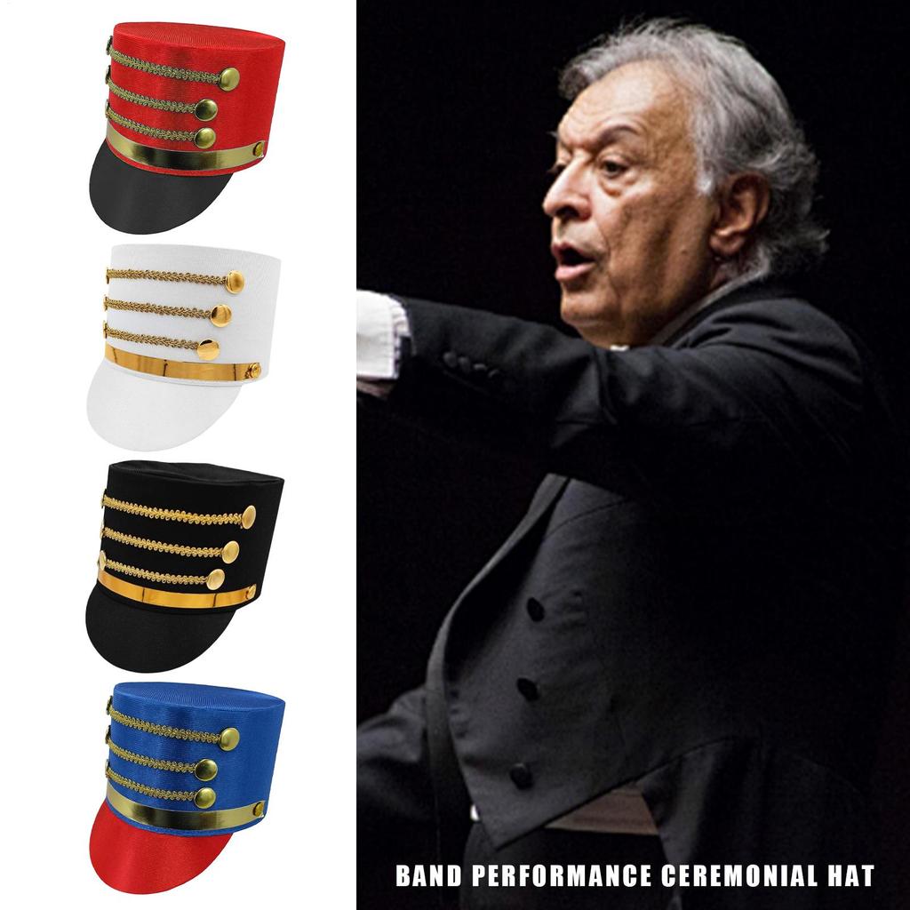 Nutcracker Toy Soldier Hat Soldier Band Major Cosplay Accessory Hat Creative Adults Costume Nutcracker Hat Performance Cosplay