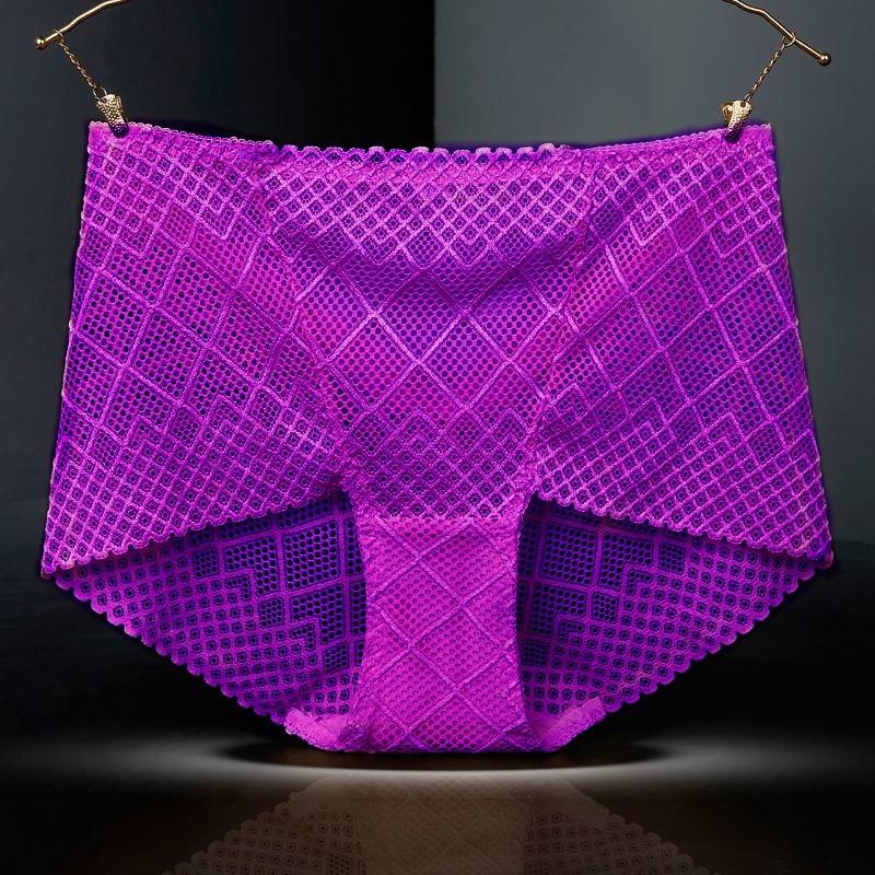 Σέξι Δαντελωτά Εσώρουχα για Γυναίκες με Ανοιχτή Μέση με Κοιλιακή Συμπίεση Άνετα Αναπνέοντα Καλοκαιρινά Τριγωνικά Εσώρουχα από Διχτυωτό Καθαρό Βαμβάκι