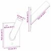Fahnenmast Halter Silber 10,5 x 7,5 x 2,5 cm Stahl