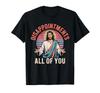 Herren Baumwoll Grafik T-Shirt - "Enttäuschungen Alle Von Euch" Jesus Druck, Lässiges Kurzarm Rundhals T-Shirt für Freizeit