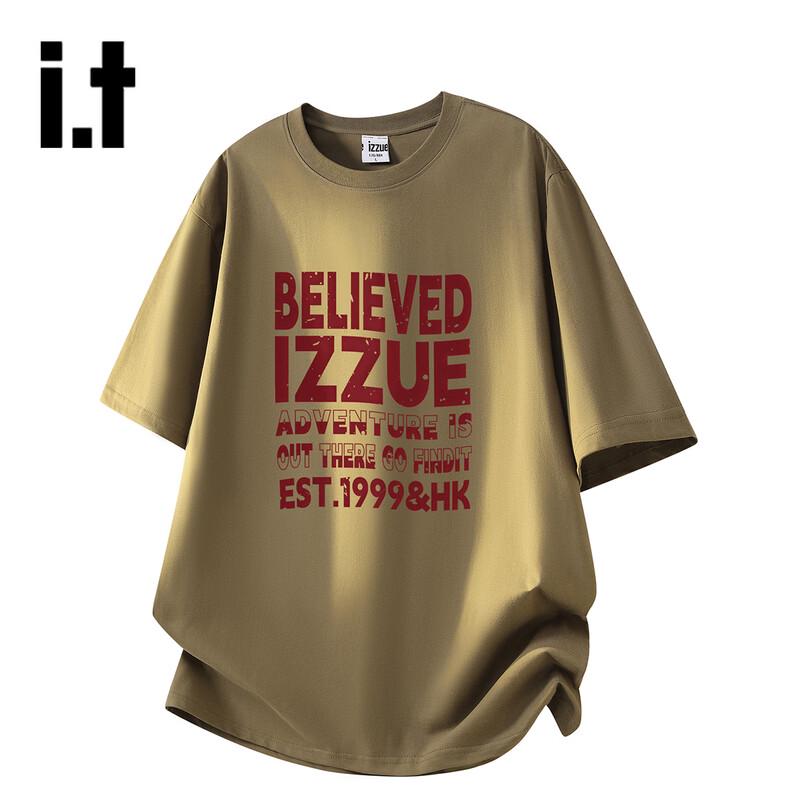 izzue Unisex American Style Cotton Round Neck T-Shirt XL
