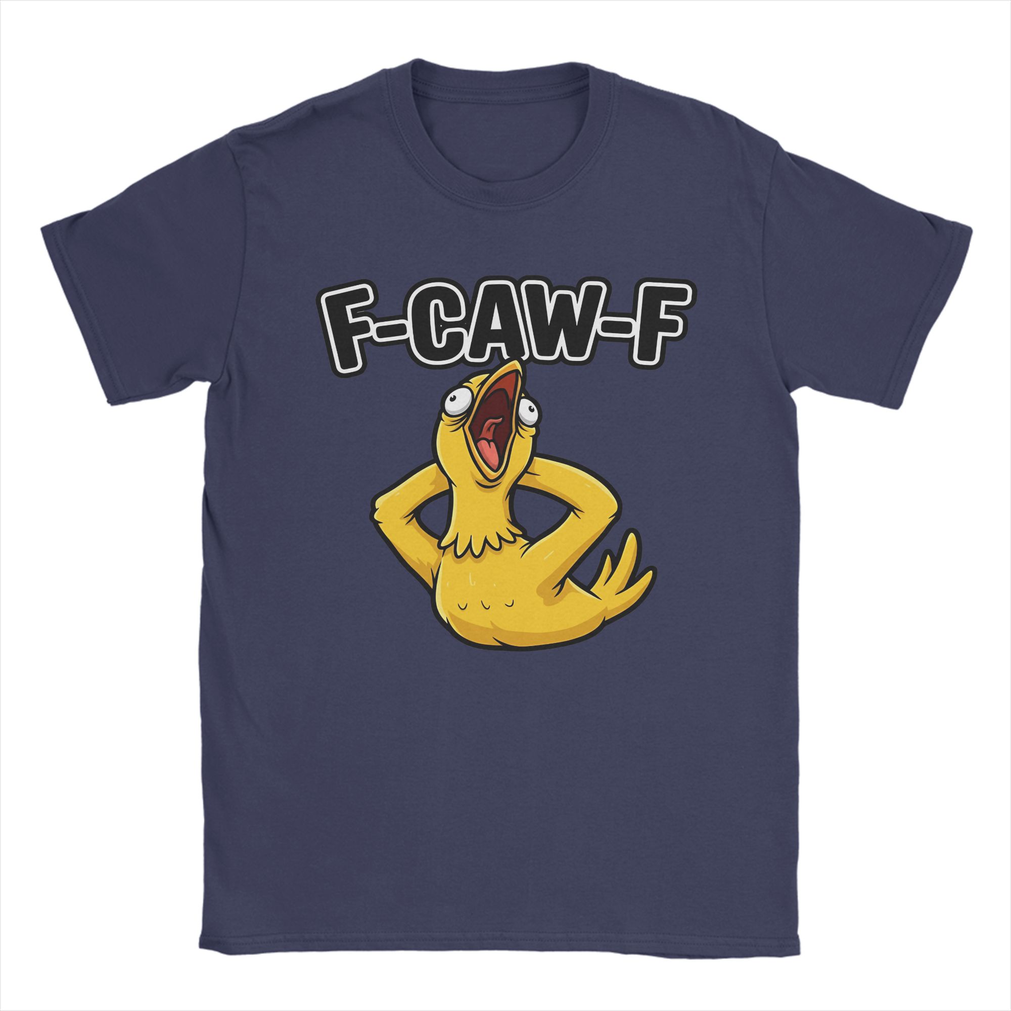 

Funny F-Caw-F Chicken Meme Cotton T-Shirt For Men Summer Y2K Basic T-Shirts Comfortable Harajuku Tees Big Size Wholesale Clothes 4XL