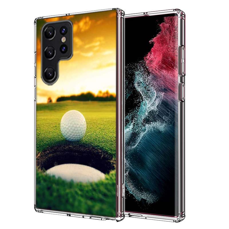 Leisure Advanced Sports Golf Capa Phone Case For Samsung S26 Ultra S25 Edge Galaxy S23 S21 S20 S24 FE S22 S10 Plus Cover Clear T