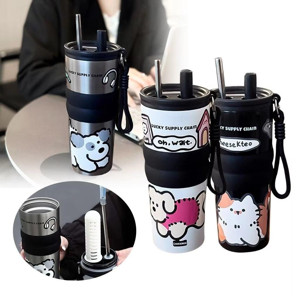 700ML Insulated Cup Stainless Steel Travel Thermal Cup Creative Insulated Water Cup  Gift
