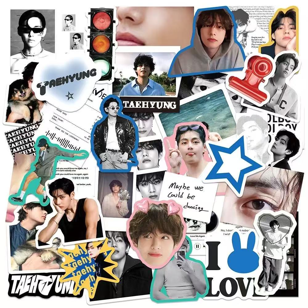 BTS Stickers,Stickers for Laptop Journal Skateboard Guitar Luggage