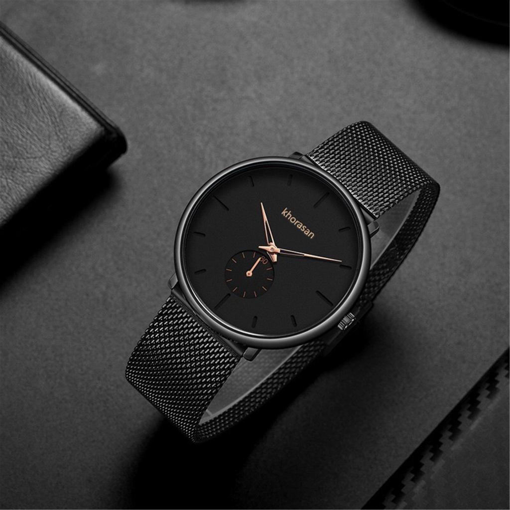 Buy BS Sleek Minimalist Fashion With Mesh Band Dial Mens Quartz Watch ...