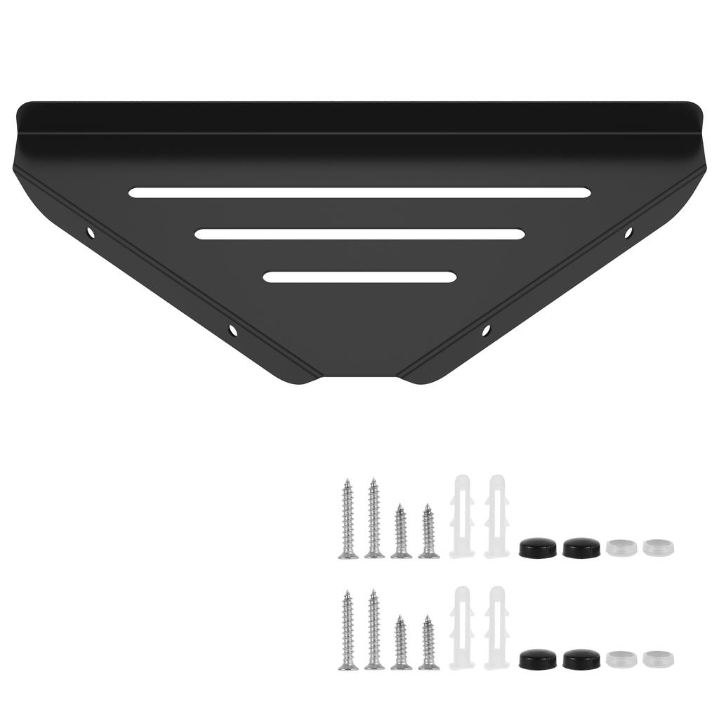 Wall Mount Shower Corner Shelf No-drill 304 Stainless Steel Corner Shampoo Body Wash Storage Organizer for Bathroom Glass Shelf