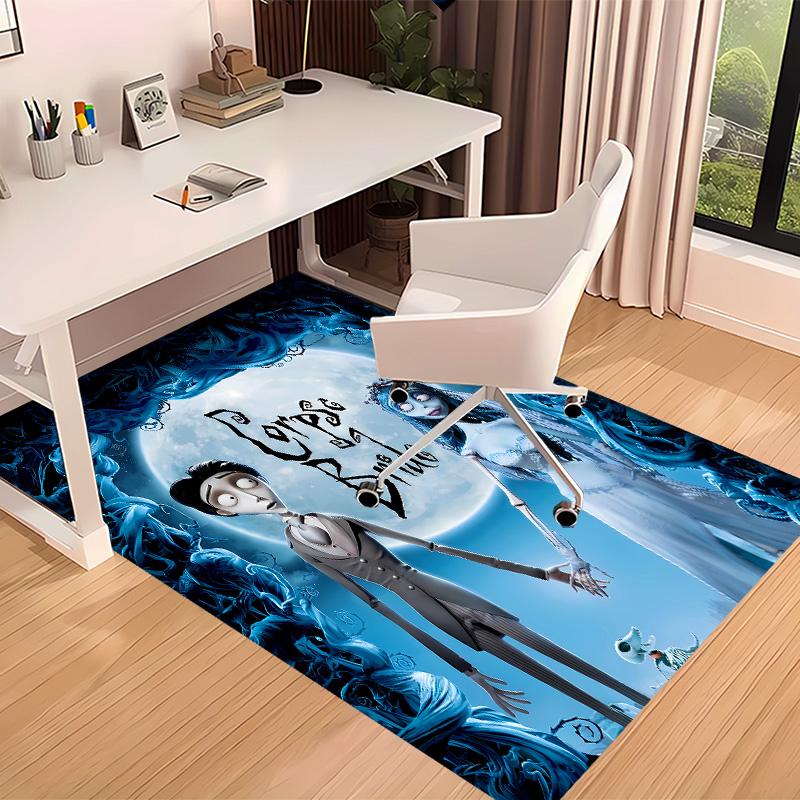 sorrow love The Corpse Bride Printed Absorbent Washable Carpet, Non-Slip Bathroom Mats, Kitchen Rugs, Yoga Mat,Living Room Entrance, Camping Picnic Ru