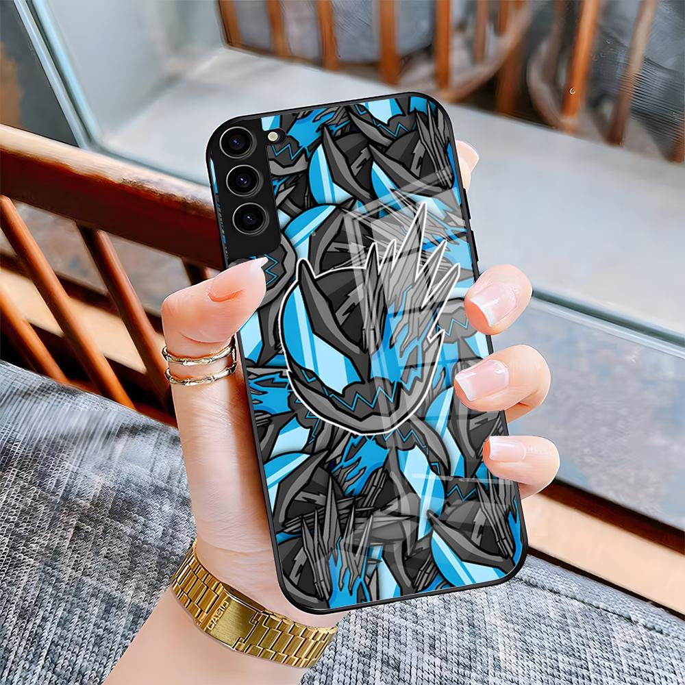 M-Masked Kamen Rider Phone Case For Samsung A25 A13 A33 5G A54 A36 A35 A56 A52 A14 Shockproof Glass Cover