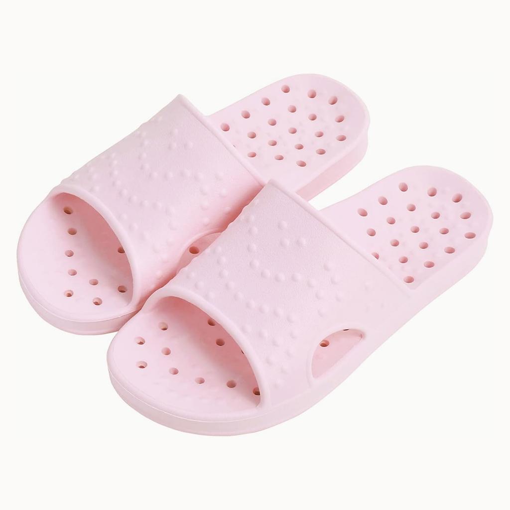 Fashion Shevalues Women's Summer House Slippers Outdoor Comfort Soft Non-slip Beach Slippers Indoot Bath Light Orthopedic Shower Slides