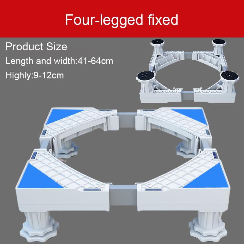 Universal Mobile washing machine Holder refrigerator stand 4 strong feet mobile washing machine base with brake wheel load 500kg