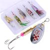 Fishing Sequins Wobber Spoon Fishing Baits with Sharp Hooks for Carp Fishing Fishing Accessories