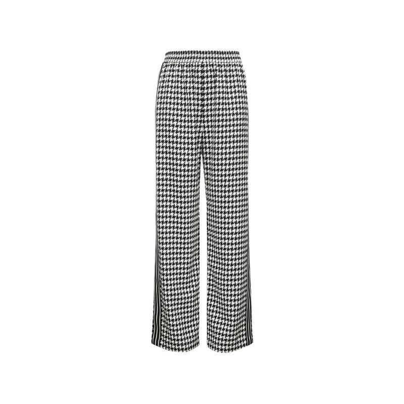 VEROMODA Women's High-Waist Houndstooth Knit Straight Leg Pants