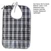 Adaptive Clothing for Seniors Double-sided Waterproof Adult Bib, with Adjustable Neck Strap, Wide Reusable Bibs Eating Crumb Catcher Large Washable