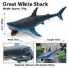 Large Size Ocean Animals Action Figures Great White Shark Model  Ocean Animal Simulation