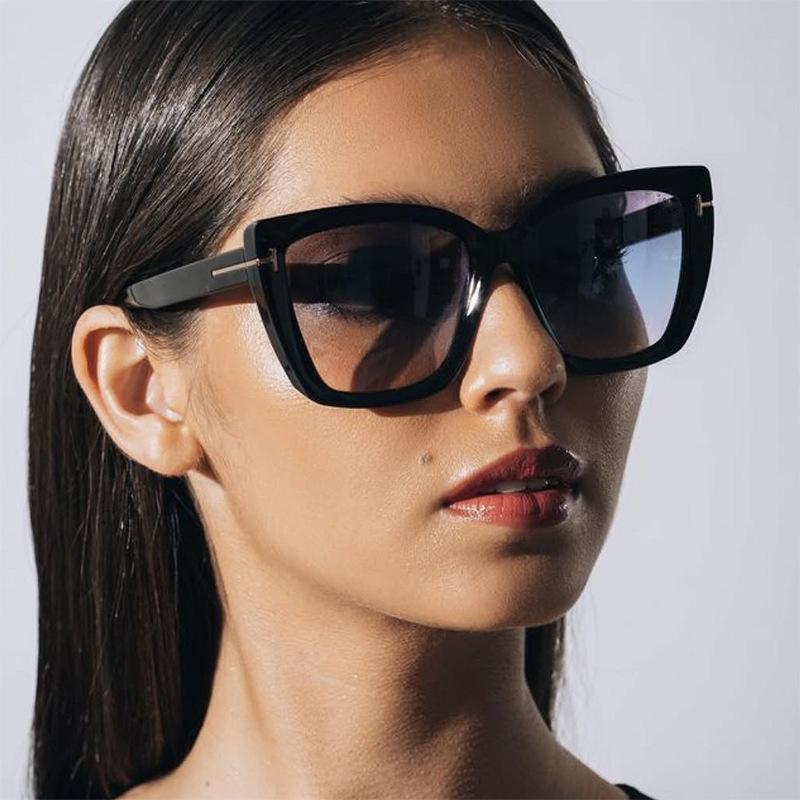 ”T "Sunglasses Summer Casual Style Rectangular Sunglasses Advanced Outdoor Uv Resistant Glasses