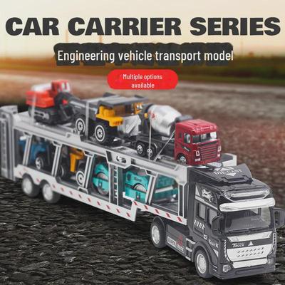 Alloy Pull-Back Excavator Toy Car for Kids - Large Engineering Vehicle Model