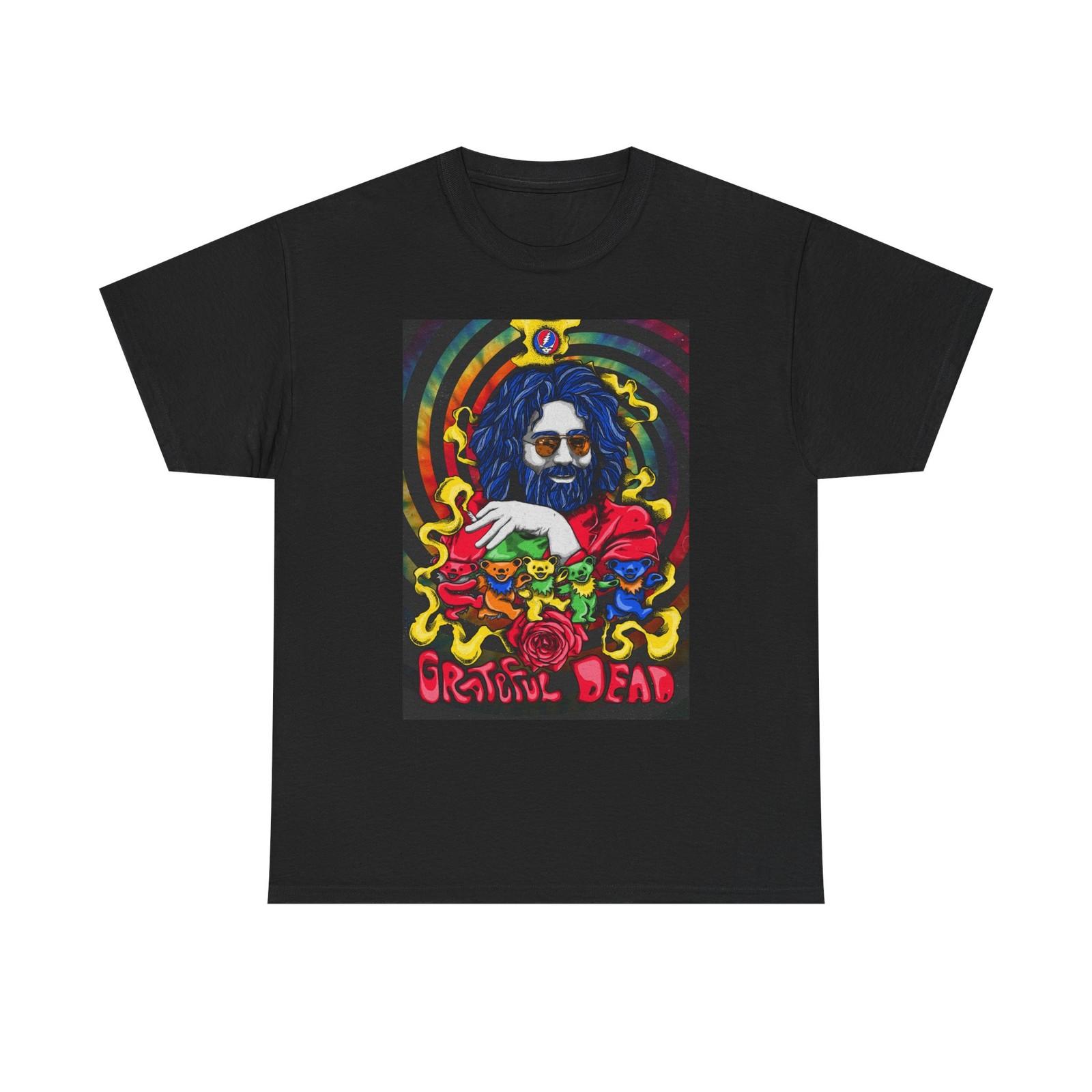 Jerry garcia Graphic T Shirt S-5XL Unisex Cotton L