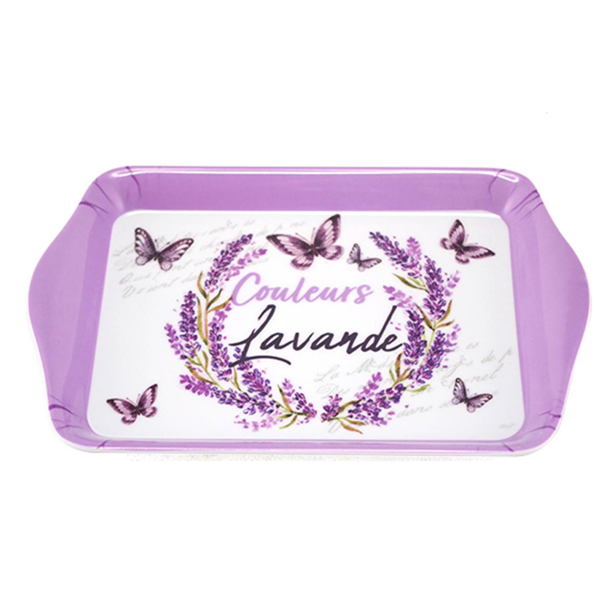 

Les Trésors De Lily [A2538] - Маленький меламиновый поднос Lavender Colors фиолетовый - 21x14 см фиолетовый