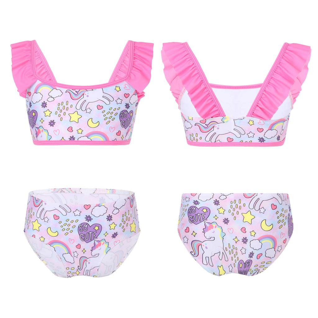 Girls Bikini Sets Mermaid Swimwear Two Piece Swimsuit Swimwear for Kids 1-16 Years