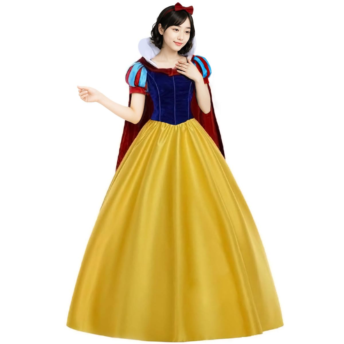 

[monoii] Authentic Snow White Dress Costume Cosplay Princess Costume Adult Women s Halloween Costume Fancy Dress Adult d127