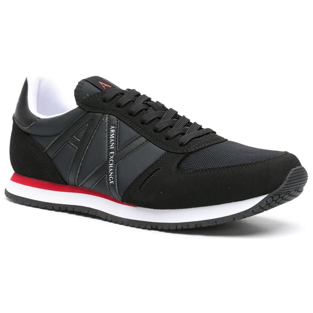 Armani Exchange Rio Mesh Low-Top Casual Sneakers Men sneakers Black XUX017XCC6800002