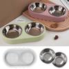 Pet Food Bowl Silicone Mold DIY Cat and Dog Food Bowls Plaster Casting Molds Concrete Resin Storage Box Craft Making Home Decor