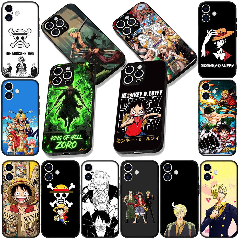 Cover for Apple iPhone 13 12 Mini XS 11 Pro Max 7 8 Plus XR SE 2022 2020 SE3 Coque Phone Case Sanji Roronoa Zoro One Piece Luffy