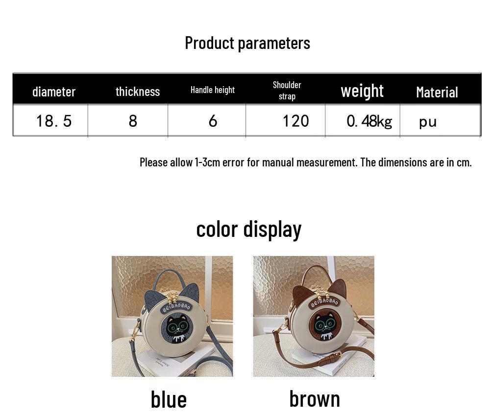 Women's Fashion Small Round Crossbody Shoulder Bag