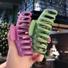 New Solid Color Large Claw Clips for Women Plastic Hair Claws Geometry Hairpin Crab Hair Clips Headwear Fashion Hair Accessories
